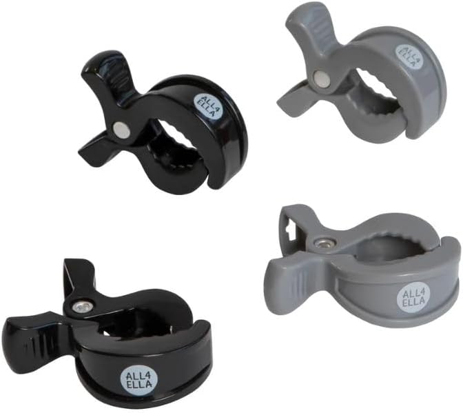 All4Ella Pram Pegs, Grey/Black - Image 2